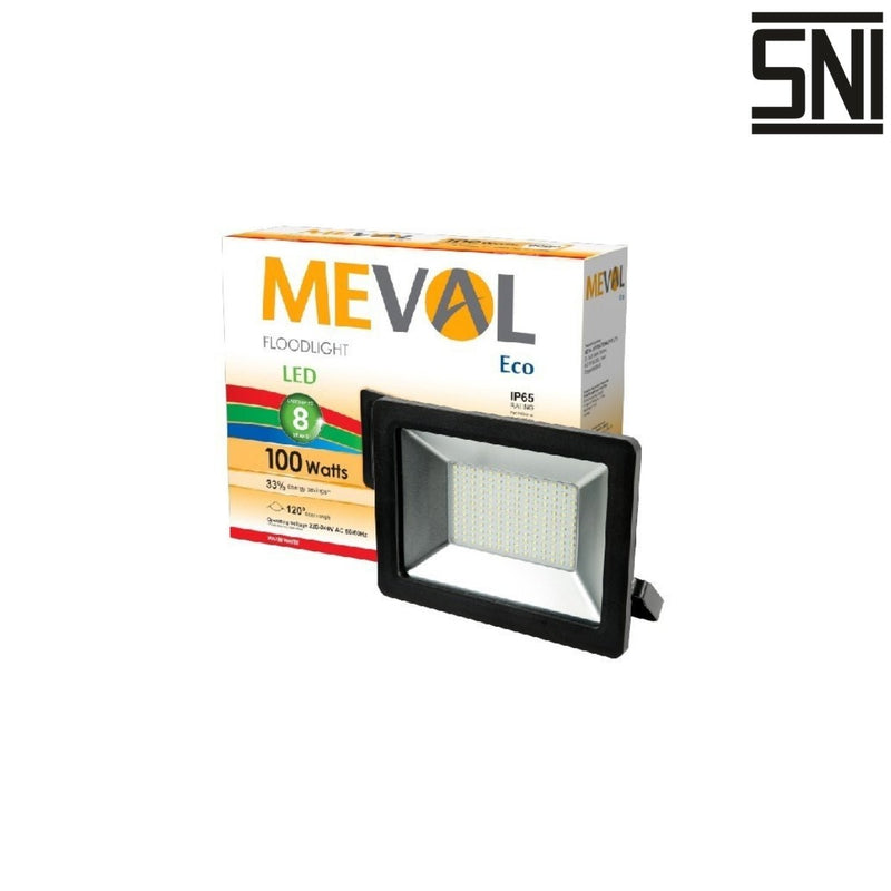 LAMPU TEMBAK Lampu Tembak Meval LED Flood Light Eco AI1 1HB 100W MEVAL OSCARLIVING
