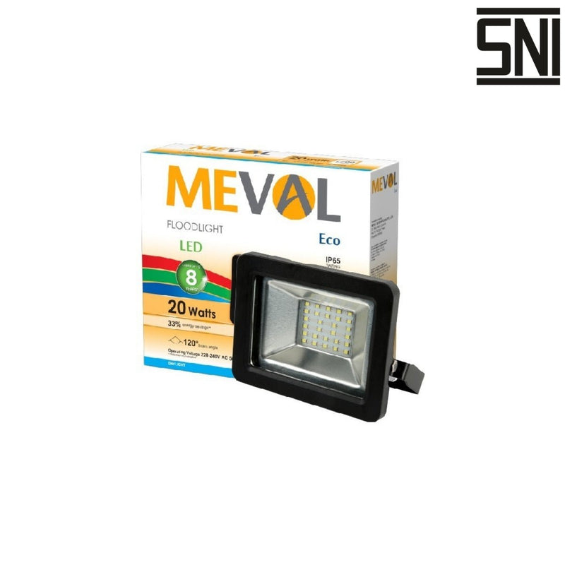 LAMPU TEMBAK Lampu Tembak Meval LED Flood Light Eco AI1 2DA 20W MEVAL OSCARLIVING