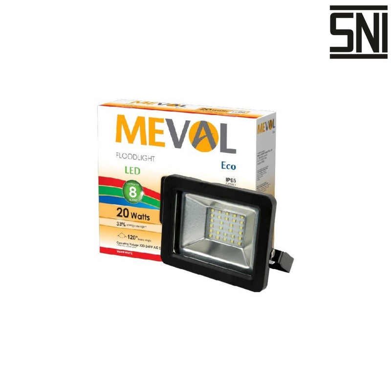 LAMPU TEMBAK Lampu Tembak Meval LED Flood Light Eco AI1 2DB 20W MEVAL OSCARLIVING