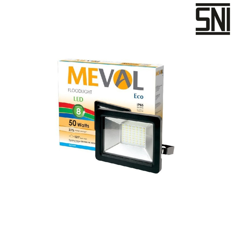 LAMPU TEMBAK Lampu Tembak Meval LED Flood Light Eco AI1 5DA 50W MEVAL OSCARLIVING