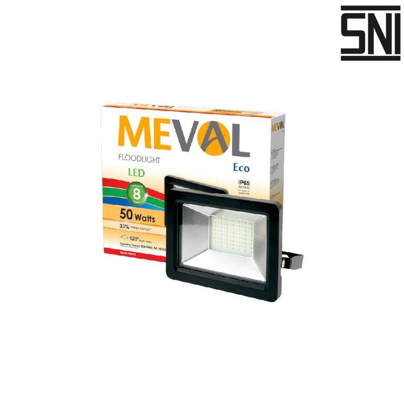 LAMPU TEMBAK Lampu Tembak Meval LED Flood Light Eco AI1 5DB 50W MEVAL OSCARLIVING
