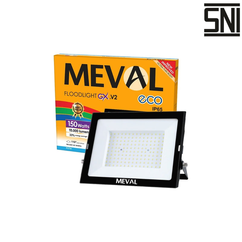 LAMPU TEMBAK Lampu Tembak Meval LED Flood Light Eco GX EIX 15A 150W MEVAL OSCARLIVING