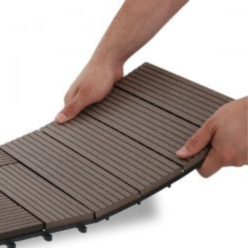 LANTAI OUTDOOR Lantai Outdoor Kayu Asri Decking Tile DIY 1 KAYU ASRI OSCARLIVING