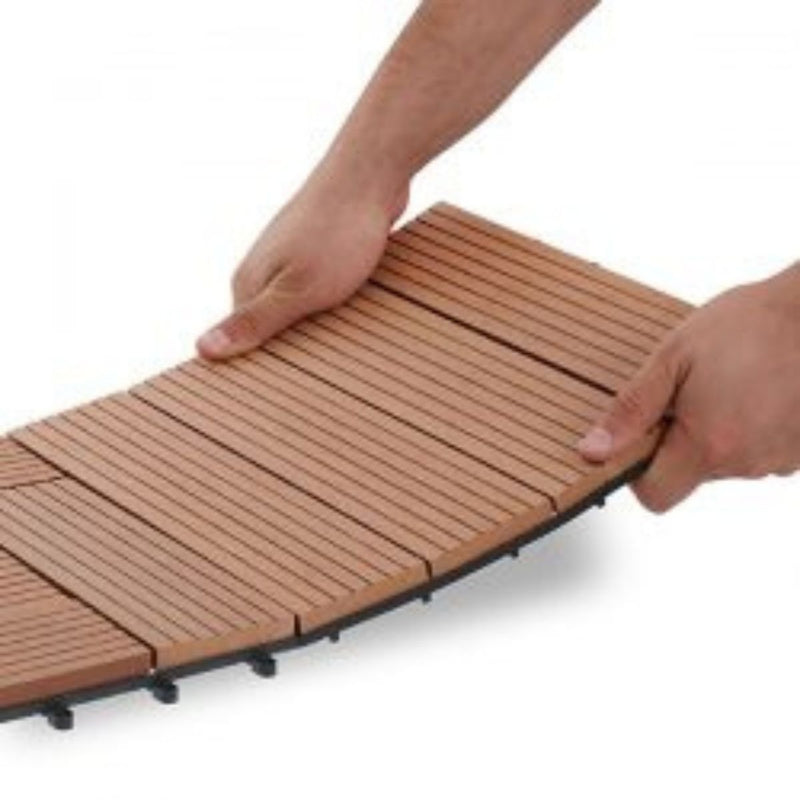 LANTAI OUTDOOR Lantai Outdoor Kayu Asri Decking Tile DIY 1 KAYU ASRI OSCARLIVING