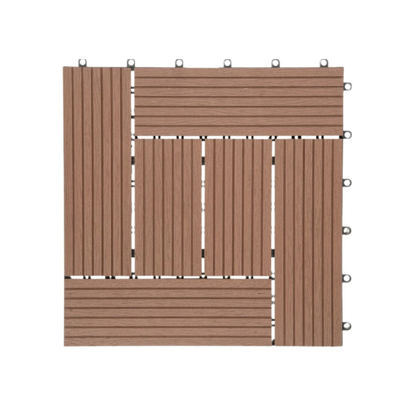 LANTAI OUTDOOR Lantai Outdoor Kayu Asri Decking Tile DIY 2 KAYU ASRI OSCARLIVING