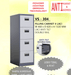 Lemari Arsip & Rak Arsip Lemari Arsip VIP Star VS 304 Lemari Dokumen Besi Filling Cabinet 4 Laci VIP OFFICE OSCARLIVING