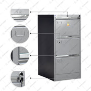 Lemari Arsip & Rak Arsip Lemari Arsip VIP V303 Lemari Dokumen Besi | Filling Cabinet 3 Laci VIP OFFICE OSCARLIVING