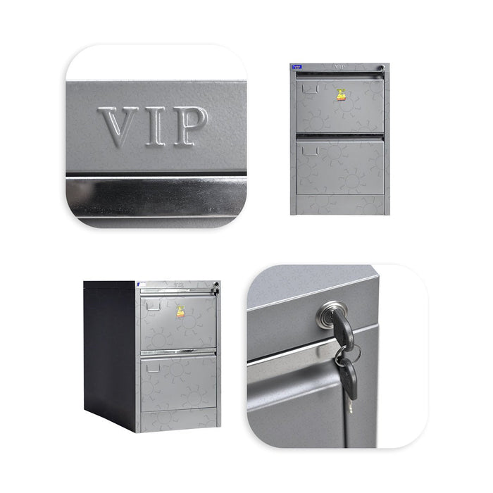 Lemari Arsip & Rak Arsip Lemari Arsip VIP V302 Lemari Dokumen Besi | Filling Cabinet 2 Laci VIP OFFICE OSCARLIVING