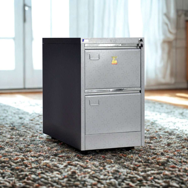 Lemari Arsip & Rak Arsip Lemari Arsip VIP V302 Lemari Dokumen Besi | Filling Cabinet 2 Laci VIP OFFICE OSCARLIVING