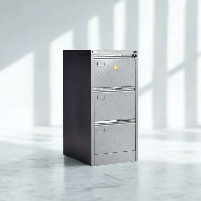 Lemari Arsip & Rak Arsip Lemari Arsip VIP V303 Lemari Dokumen Besi | Filling Cabinet 3 Laci VIP OFFICE OSCARLIVING