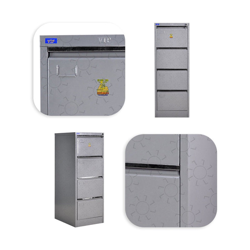 Lemari Arsip & Rak Arsip Lemari Arsip VIP V304 Lemari Dokumen Besi | Filling Cabinet 4 Laci VIP OFFICE OSCARLIVING