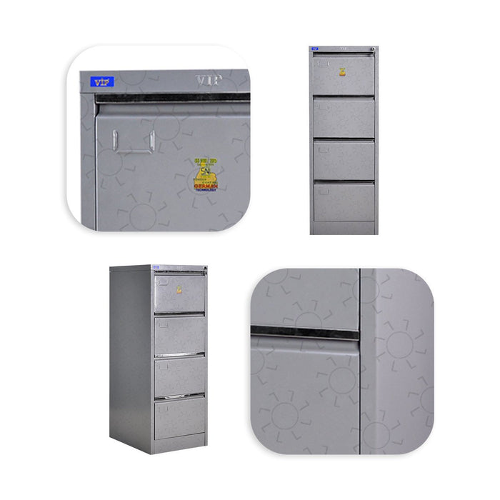 Lemari Arsip & Rak Arsip Lemari Arsip VIP V304 Lemari Dokumen Besi | Filling Cabinet 4 Laci VIP OFFICE OSCARLIVING