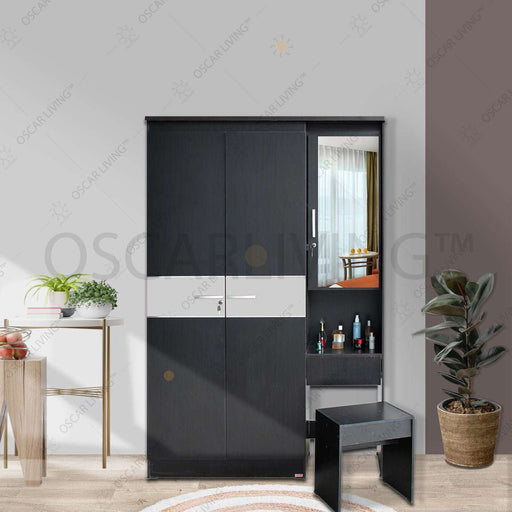 LEMARI PAKAIAN - WARDROBE Lemari Pakaian dan Meja Rias Lunar LPT318 LUNAR OSCARLIVING