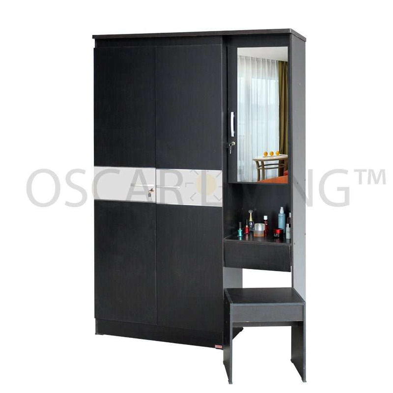 LEMARI PAKAIAN - WARDROBE Lemari Pakaian dan Meja Rias Lunar LPT318 LUNAR OSCARLIVING