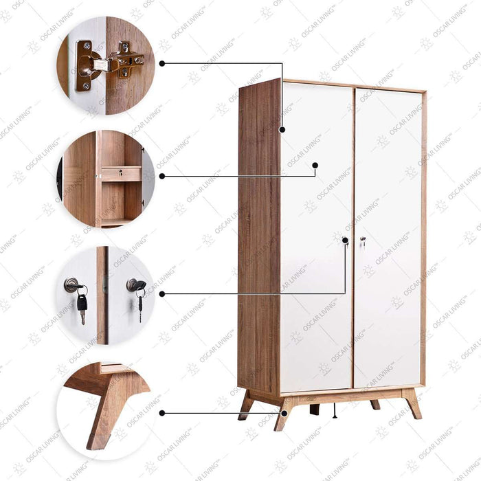 LEMARI PAKAIAN - WARDROBE Lemari Pakaian Graver LP2296 GRAVER OSCARLIVING