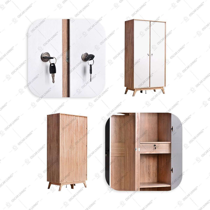 LEMARI PAKAIAN - WARDROBE Lemari Pakaian Graver LP2296 GRAVER OSCARLIVING