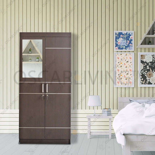 LEMARI PAKAIAN - WARDROBE Lemari Pakaian Lunar CLS201 Cermin LUNAR OSCARLIVING