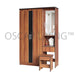 LEMARI PAKAIAN - WARDROBE Lemari Pakaian Lunar LPT311 + Meja Rias LUNAR OSCARLIVING