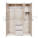 LEMARI PAKAIAN - WARDROBE Lemari Pakaian Lunar LPT328 LUNAR OSCARLIVING