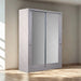 LEMARI PAKAIAN - WARDROBE Lemari Pakaian OLIV 2 PT Sliding HPL Doff | Jumbo Sliding OLIV OSCARLIVING