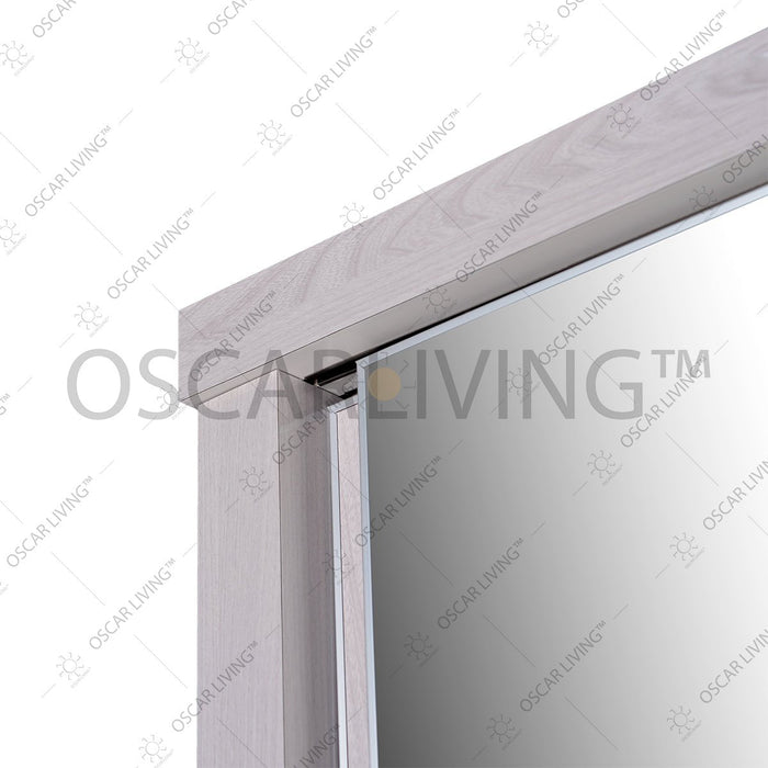 LEMARI PAKAIAN - WARDROBE Lemari Pakaian OLIV 2 PT Sliding HPL Doff | Jumbo Sliding OLIV OSCARLIVING