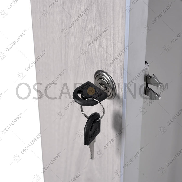 LEMARI PAKAIAN - WARDROBE Lemari Pakaian OLIV 2 PT Sliding HPL Doff | Jumbo Sliding OLIV OSCARLIVING