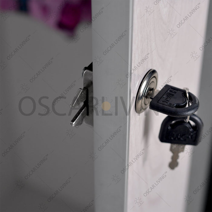 LEMARI PAKAIAN - WARDROBE Lemari Pakaian OLIV 2 PT Sliding HPL Doff | Jumbo Sliding OLIV OSCARLIVING