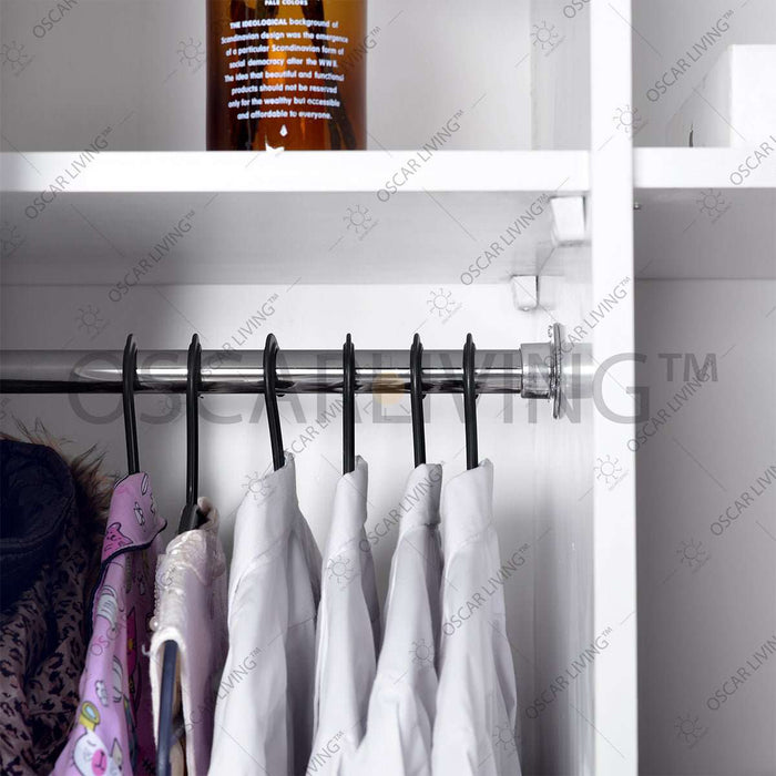 LEMARI PAKAIAN - WARDROBE Lemari Pakaian OLIV 2 PT Sliding HPL Doff | Jumbo Sliding OLIV OSCARLIVING