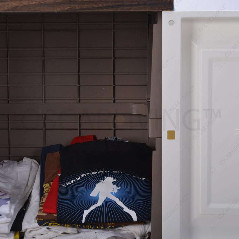LEMARI PLASTIK - PLASTIC WARDROBE Lemari Pakaian Olymplast OLC1P3L OLYMPLAST OSCARLIVING