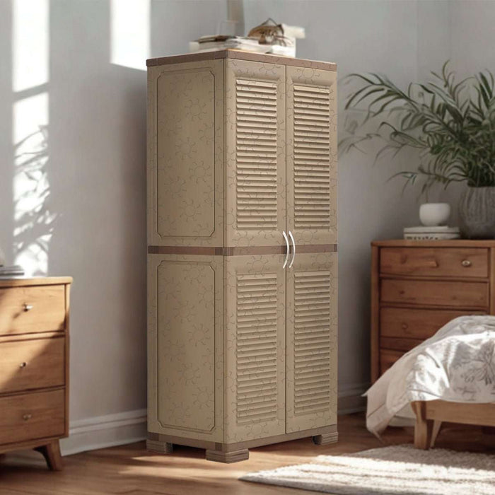 LEMARI PLASTIK - PLASTIC WARDROBE Lemari Pakaian Olymplast OMC ST01 Jalusi OLYMPLAST OSCARLIVING