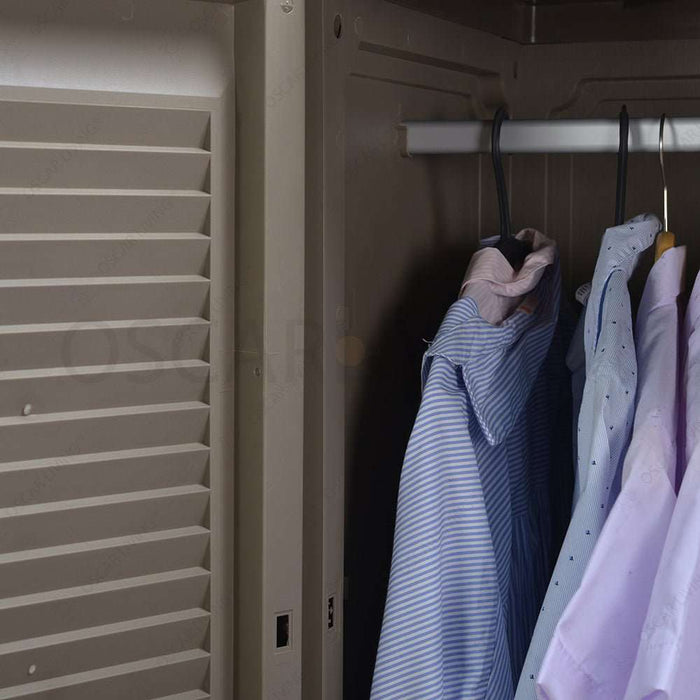 LEMARI PLASTIK - PLASTIC WARDROBE Lemari Pakaian Olymplast OMC ST01 Jalusi OLYMPLAST OSCARLIVING