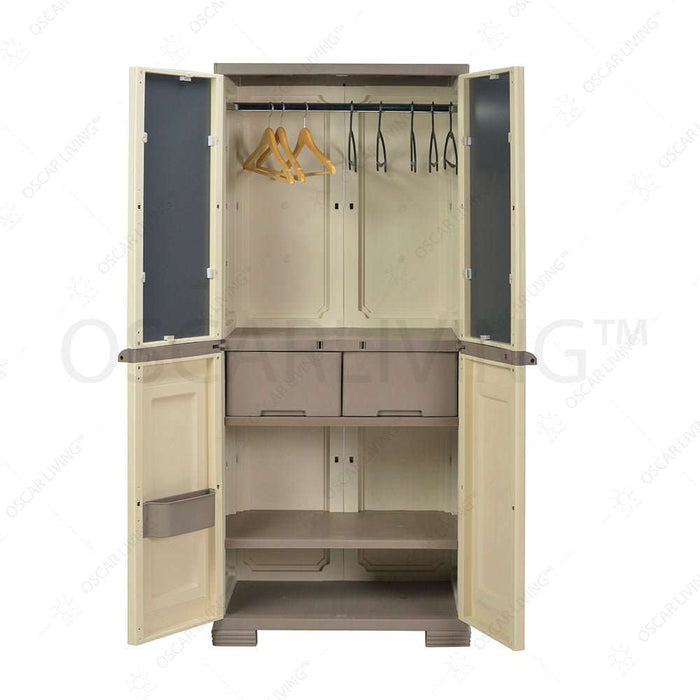 LEMARI PLASTIK - PLASTIC WARDROBE Lemari Pakaian Olymplast OMC ST02 OLYMPLAST OSCARLIVING