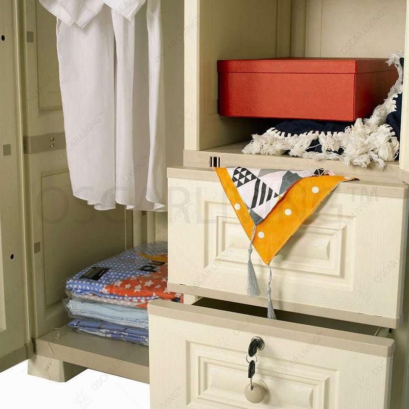 LEMARI PLASTIK - PLASTIC WARDROBE Lemari Pakaian Olymplast OTC 2PLST2 Modern OLYMPLAST OSCARLIVING