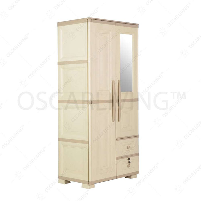 LEMARI PLASTIK - PLASTIC WARDROBE Lemari Pakaian Olymplast OTC 2PLST2 Modern OLYMPLAST OSCARLIVING