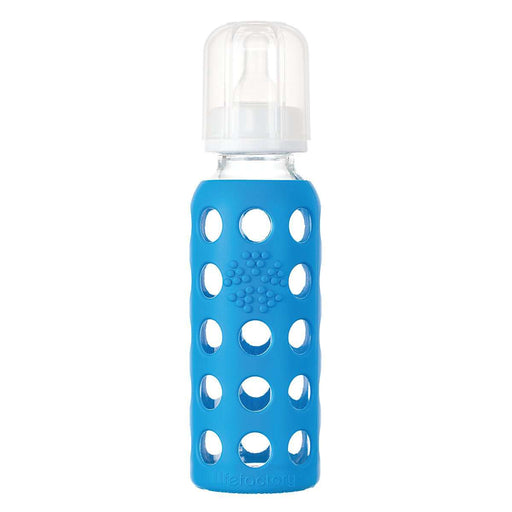 Life Factory Glass Baby Bottle with Silicone Sleeve [250 mL/ 9 oz] LIFEFACTORY OSCARLIVING