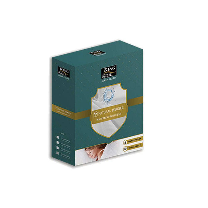 Mattress Protector Cover Pelindung Kasur Kingkoil Sleep Guard Natural Lyocell | Mattress Protector KINGKOIL OSCARLIVING