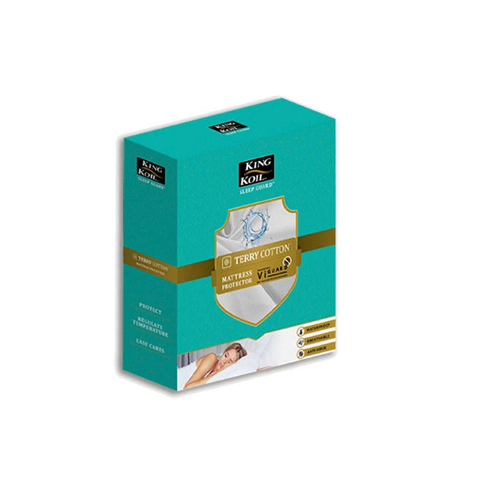 Mattress Protector Cover Pelindung Kasur Kingkoil Sleep Guard Terry Cotton | Mattress Protector KINGKOIL OSCARLIVING