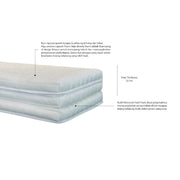 Mattress Travel Kasur Lipat Alga Trifold Bed Jacquard ALGA OSCARLIVING