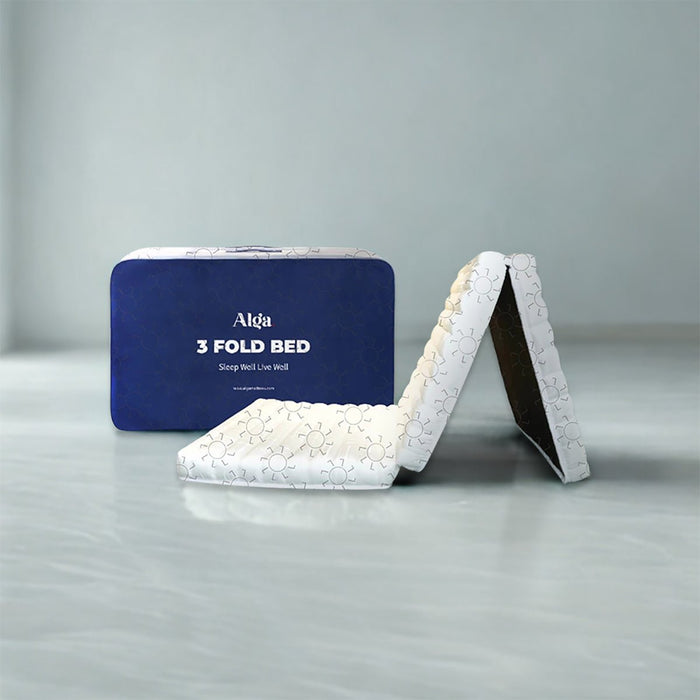 Mattress Travel Kasur Lipat Alga Trifold Bed Jacquard ALGA OSCARLIVING