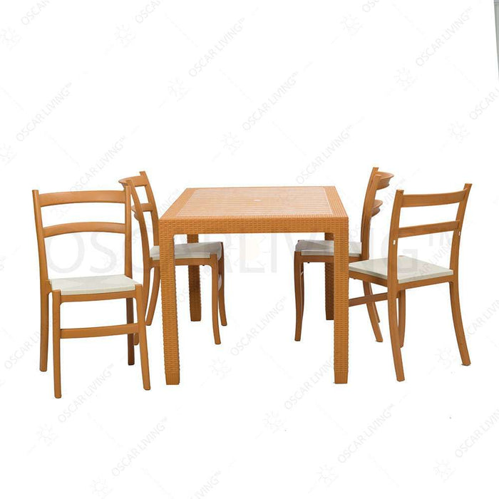 MEJA DAN KURSI Meja Makan Olymplast ODT - R dan Kursi OL608 OLYMPLAST OSCARLIVING