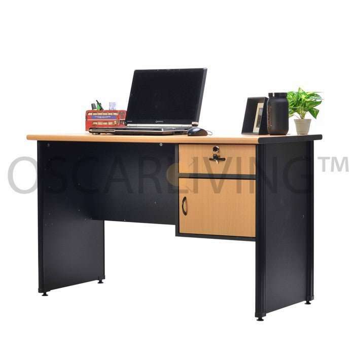 MEJA KANTOR - OFFICE DESK Meja Kantor 1/2 BIRO Lunar LMK1260 L1 + 1 Pintu LUNAR OSCARLIVING