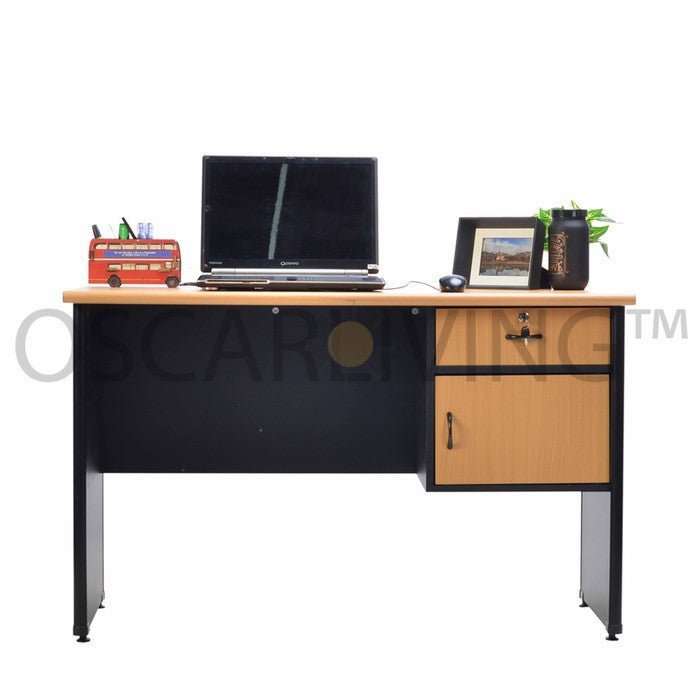 MEJA KANTOR - OFFICE DESK Meja Kantor 1/2 BIRO Lunar LMK1260 L1 + 1 Pintu LUNAR OSCARLIVING