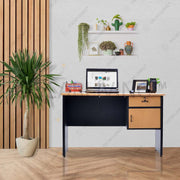 MEJA KANTOR - OFFICE DESK Meja Kantor 1/2 BIRO Lunar LMK1260 L1 + 1 Pintu LUNAR OSCARLIVING