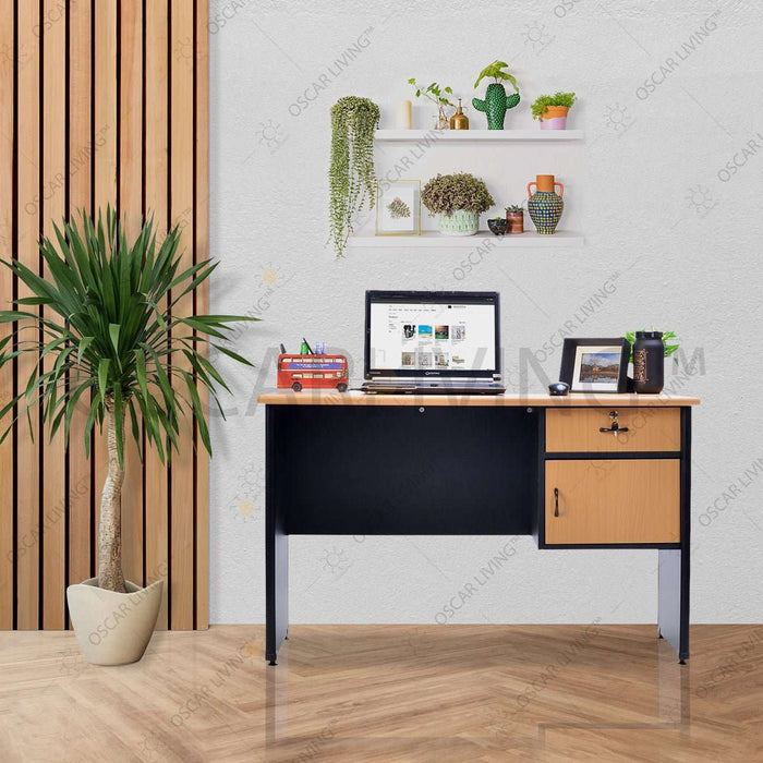 MEJA KANTOR - OFFICE DESK Meja Kantor 1/2 BIRO Lunar LMK1260 L1 + 1 Pintu LUNAR OSCARLIVING