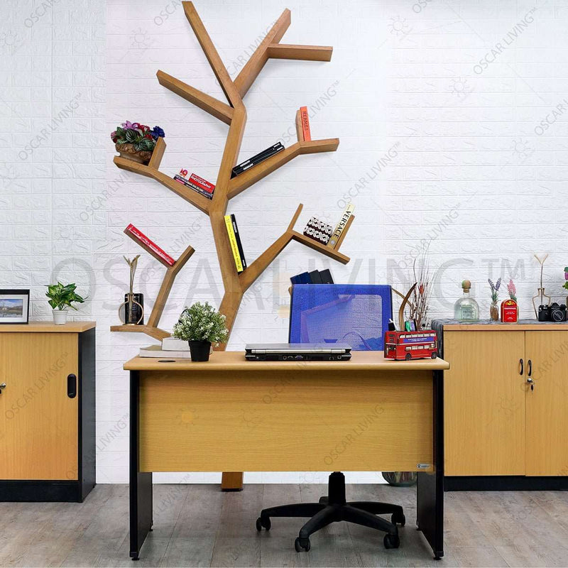 MEJA KANTOR - OFFICE DESK Meja Kantor 1/2 Biro Lunar LMK1260 Tanpa Laci LUNAR OSCARLIVING