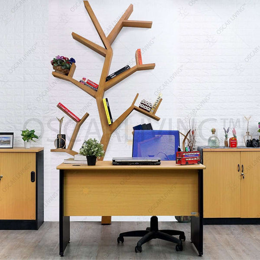 MEJA KANTOR - OFFICE DESK Meja Kantor 1/2 Biro Lunar LMK1260 Tanpa Laci LUNAR OSCARLIVING