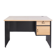 MEJA KANTOR - OFFICE DESK Meja Kantor 1/2 BIRO Lunar LMK1275 L1 + 1 Pintu LUNAR OSCARLIVING