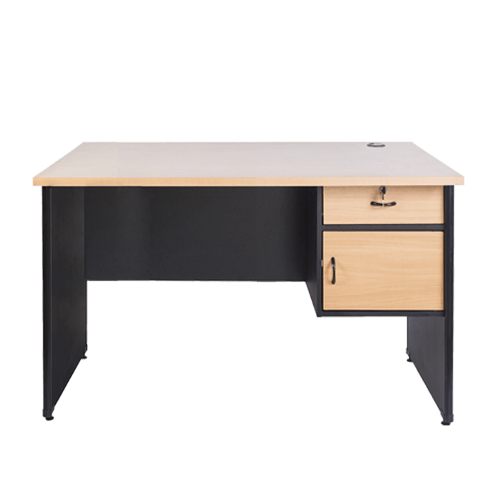 MEJA KANTOR - OFFICE DESK Meja Kantor 1/2 BIRO Lunar LMK1275 L1 + 1 Pintu LUNAR OSCARLIVING