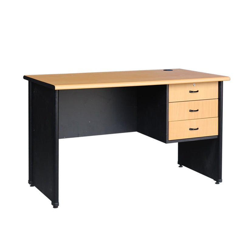 MEJA KANTOR - OFFICE DESK Meja Kantor 1/2 Biro Lunar LMK1275 L3 LUNAR OSCARLIVING