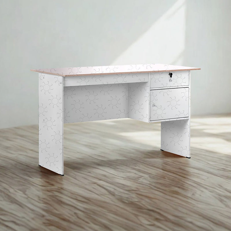 MEJA KANTOR - OFFICE DESK Meja Kantor 1/2 Biro Lunar MK120 LUNAR OSCARLIVING